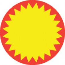 Small 'Red & Yellow Flash' Labels